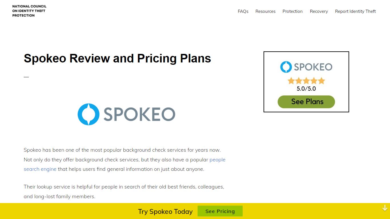 Spokeo Review and Plan Cost in 2022 - identity theft